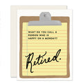 Monday Happiness Retired Card