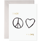 It's Simple. Peace & Love Card (Boxed set of 6)