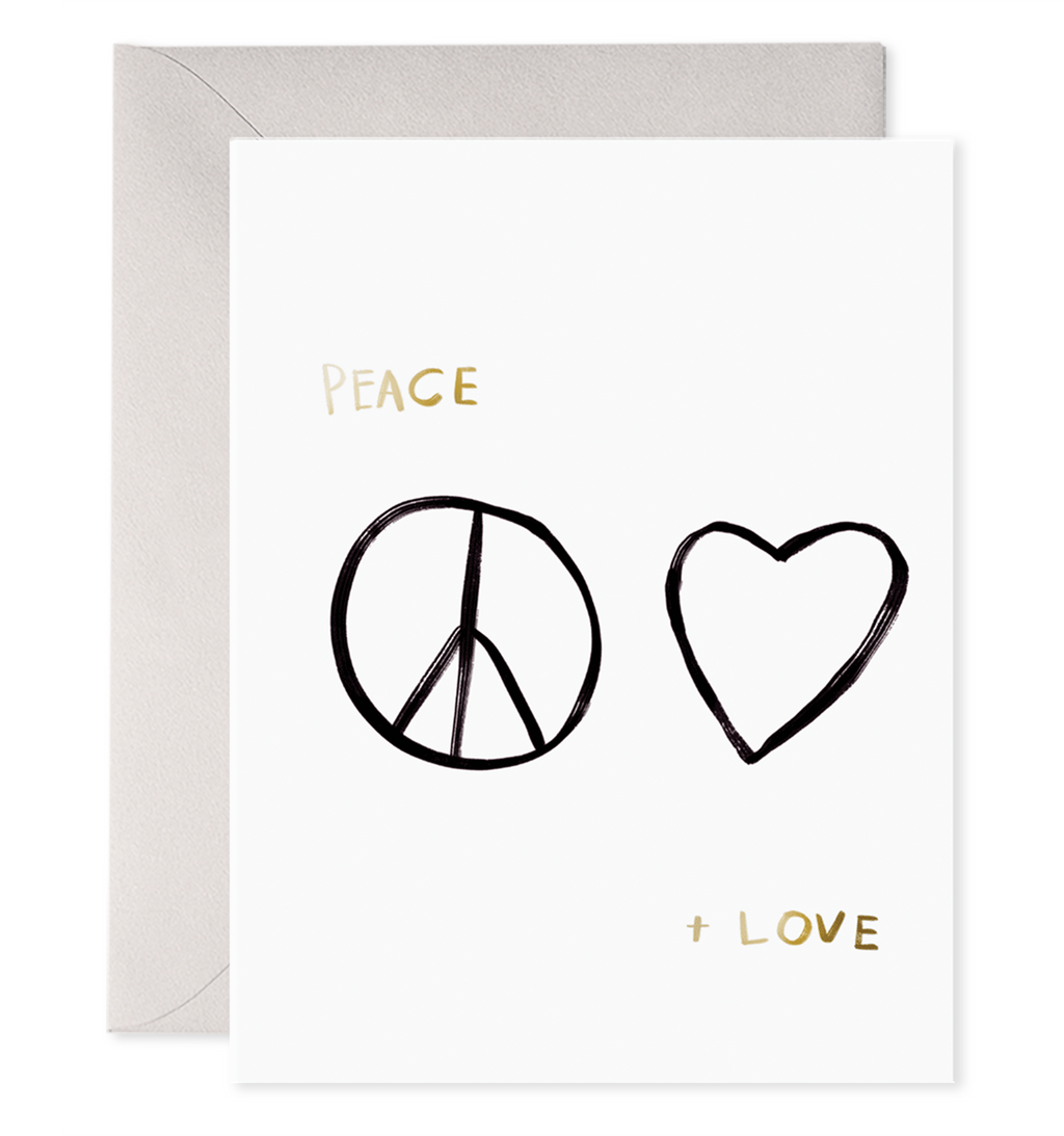 It's Simple. Peace & Love Card (Boxed Set of 6)