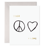 It's Simple. Peace & Love Card (Boxed Set of 6)
