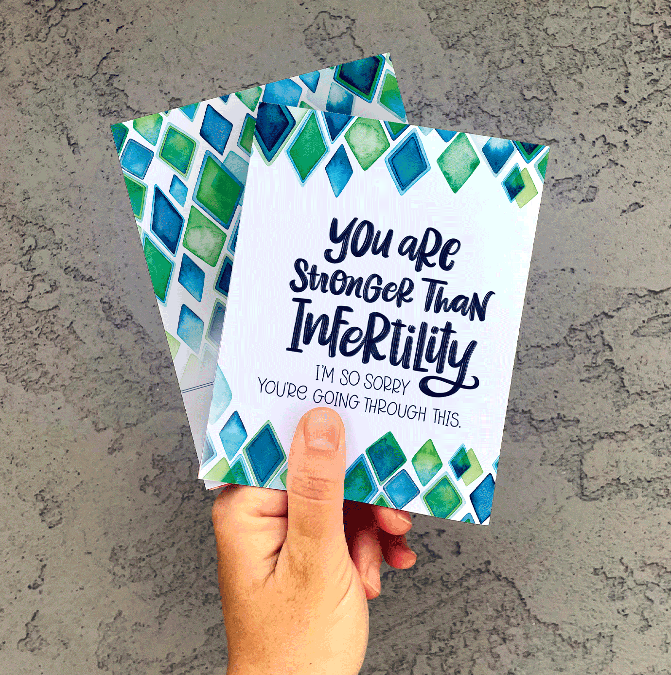 Stronger Than Infertility Support Card