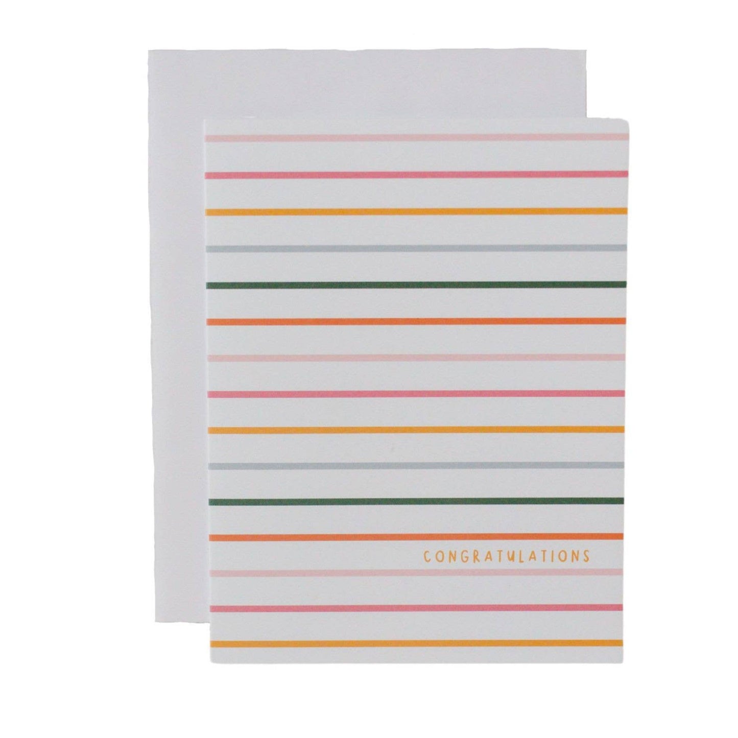 Rainbow Stripes Congratulations Card