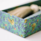 Ivory and Gold Heirloom Scissors with Case -  Dusk Blue