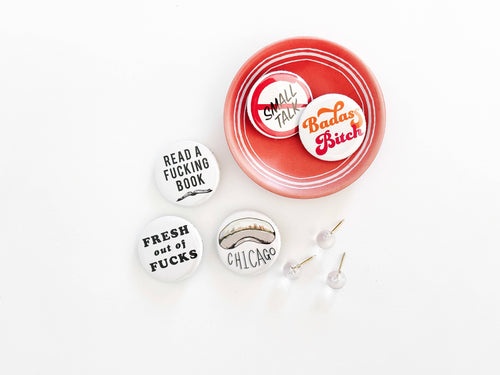Badass Bitch 1.25" Round Button