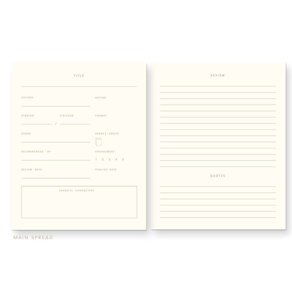 Book Report Book Log Journal