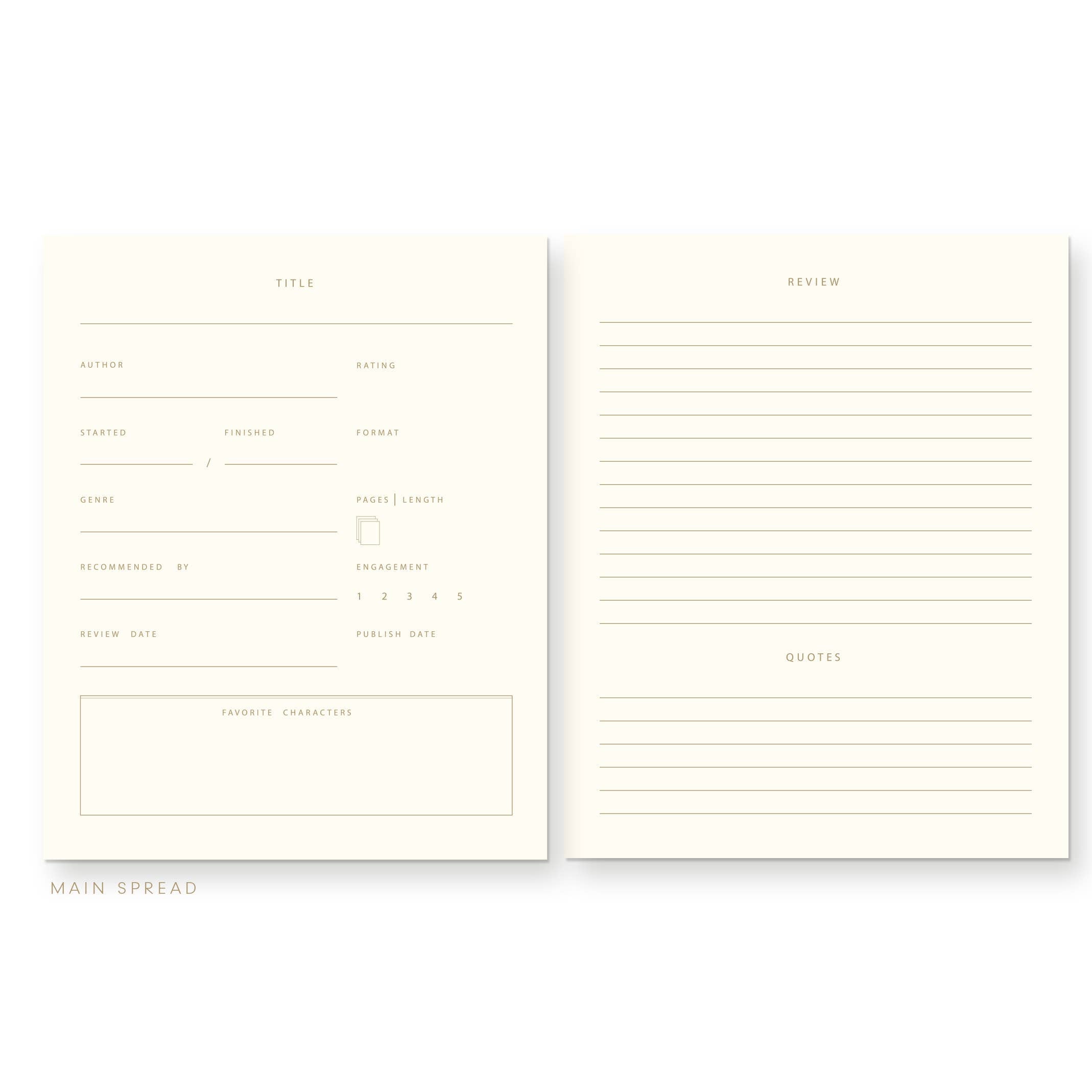 Book Report Book Log Journal