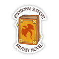 Emotional support fantasy novel Book Sticker