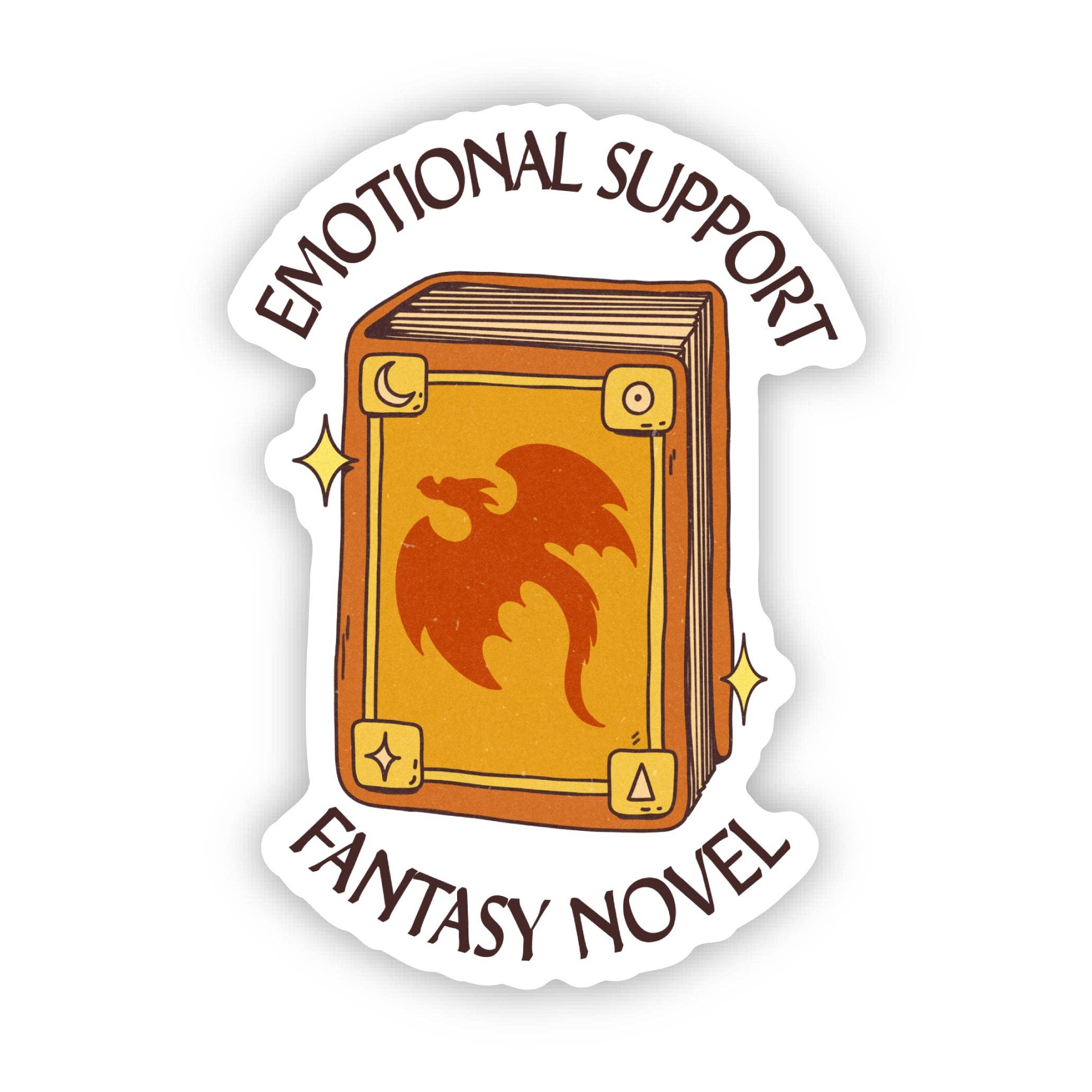 Emotional support fantasy novel Book Sticker