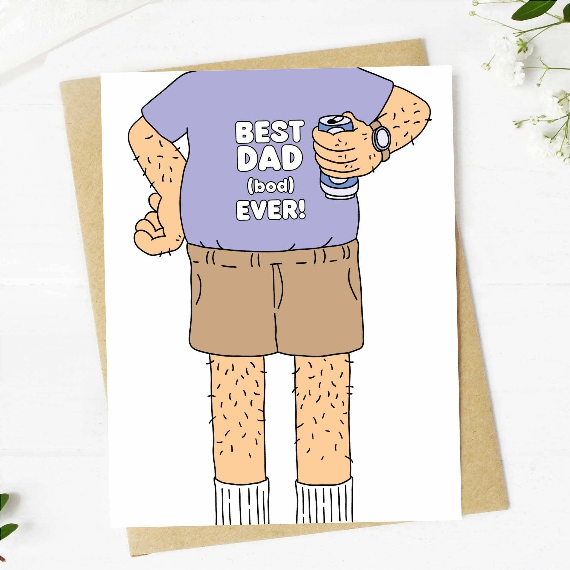 "Best Dad (bod) Ever!" Father's Day Card