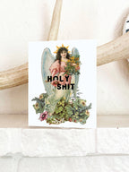 Holy Shit Funny Angel Card - Birthday Graduation Love