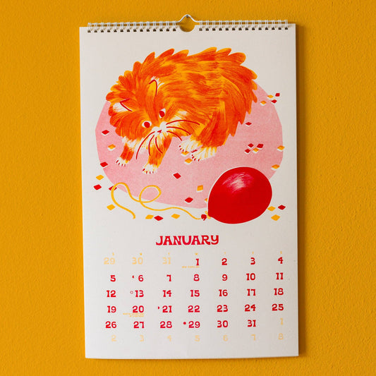 2025 Risograph Wall Calendar - Ain't Life Grand?