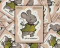Off to Misbehave Mouse Sticker