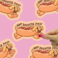 Hot Diggity Dog Sticker