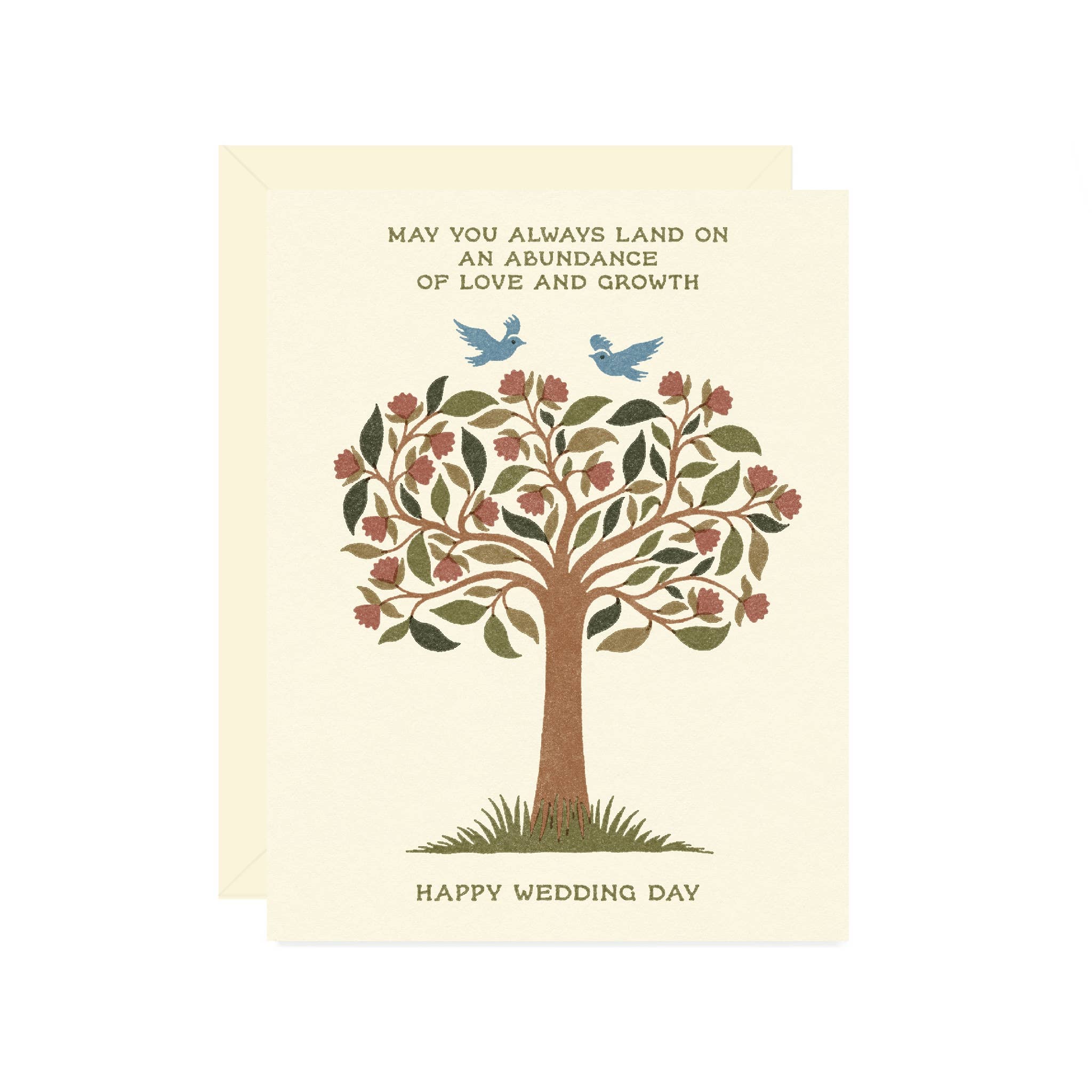 Tree of Love Wedding Card