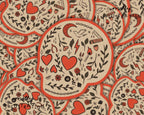 Heart Eyes Botanical Skull Sticker
