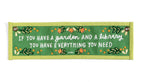 Garden And A Library Canvas Banner