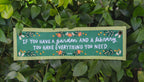 Garden And A Library Canvas Banner
