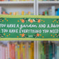 Garden And A Library Canvas Banner