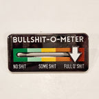 Bullshit-o-Meter Sliding Interactive Pin
