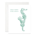 Single Parent Seahorse Card