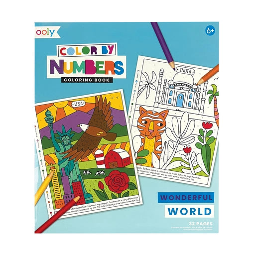 Color By Numbers Coloring Book - Wonderful World