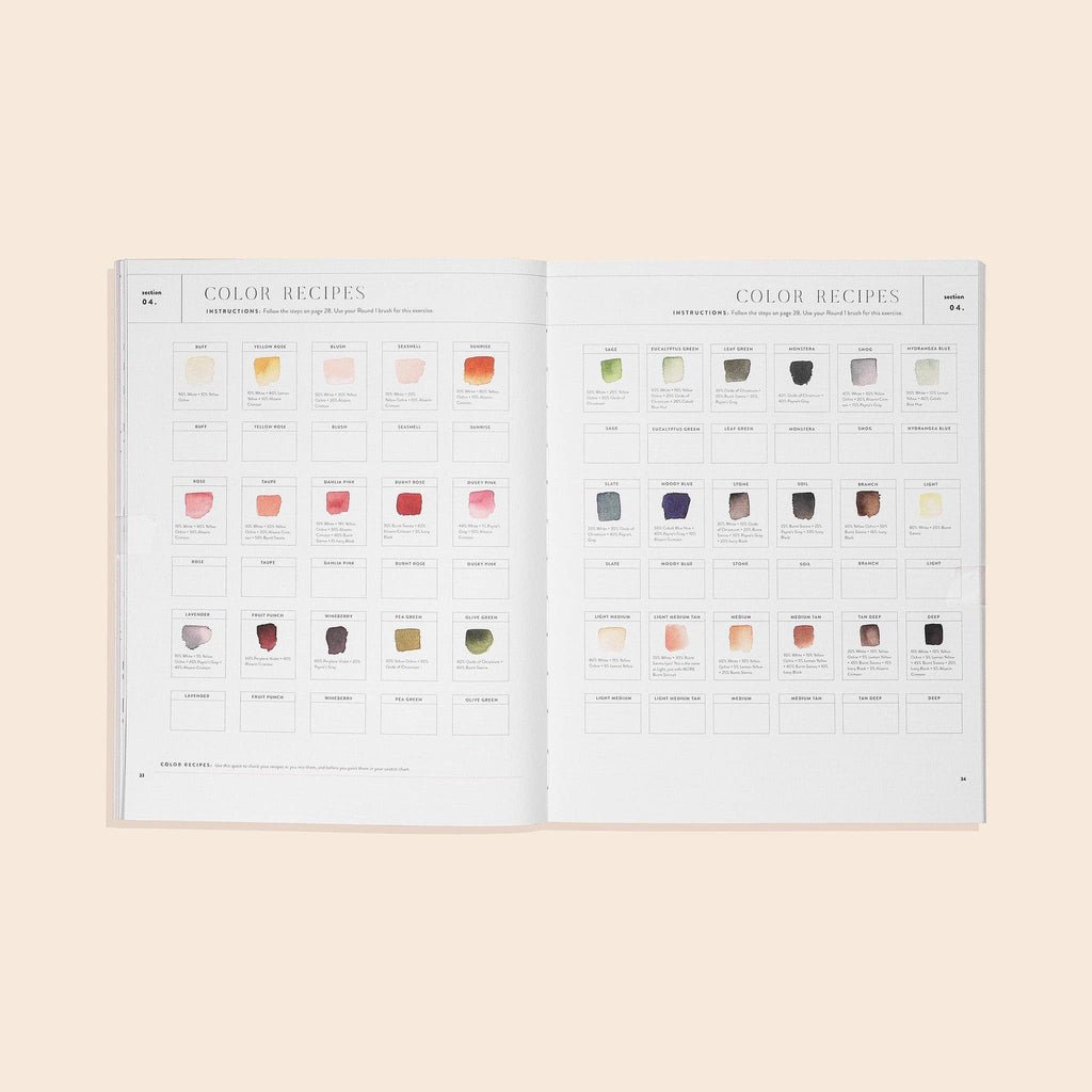 Watercolor Workbook: 30-Minute Beginner Projects (Spring)