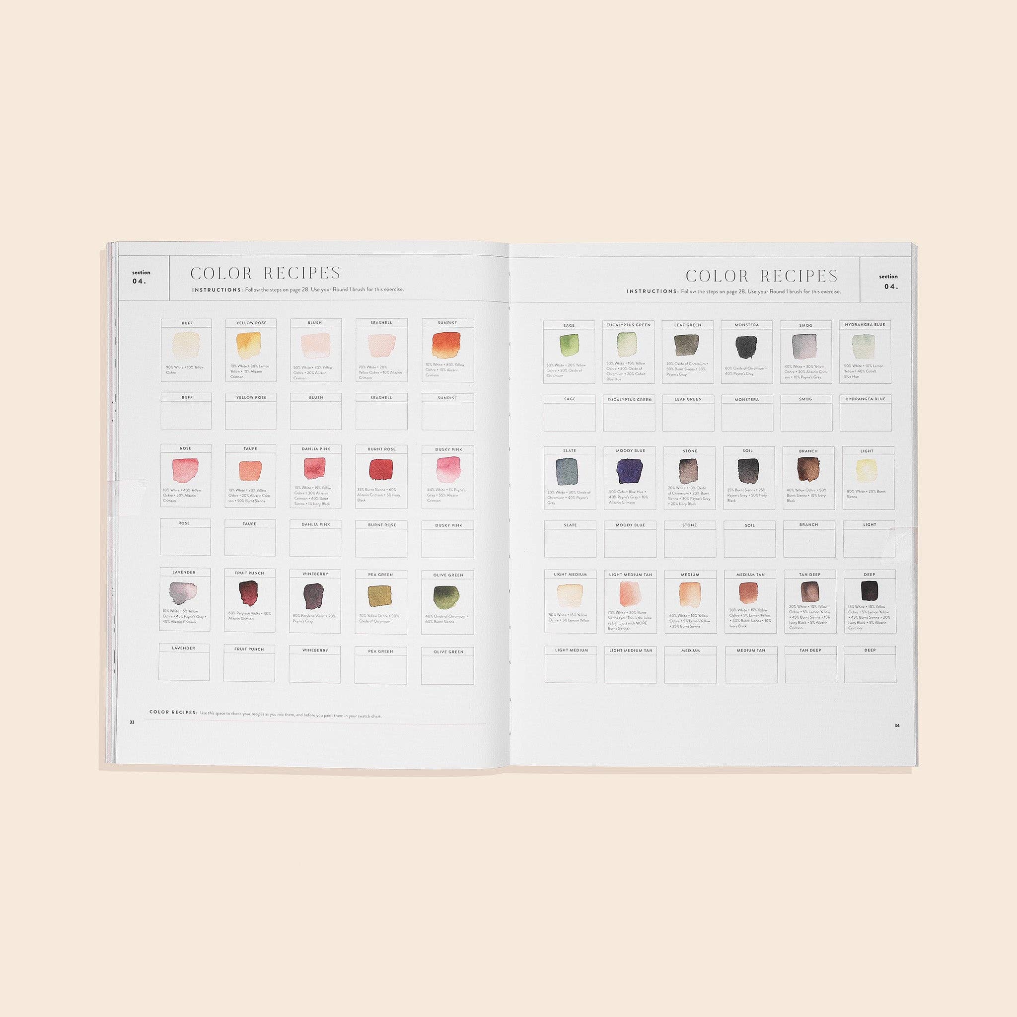 Watercolor Workbook: 30-Minute Beginner Projects (Spring)
