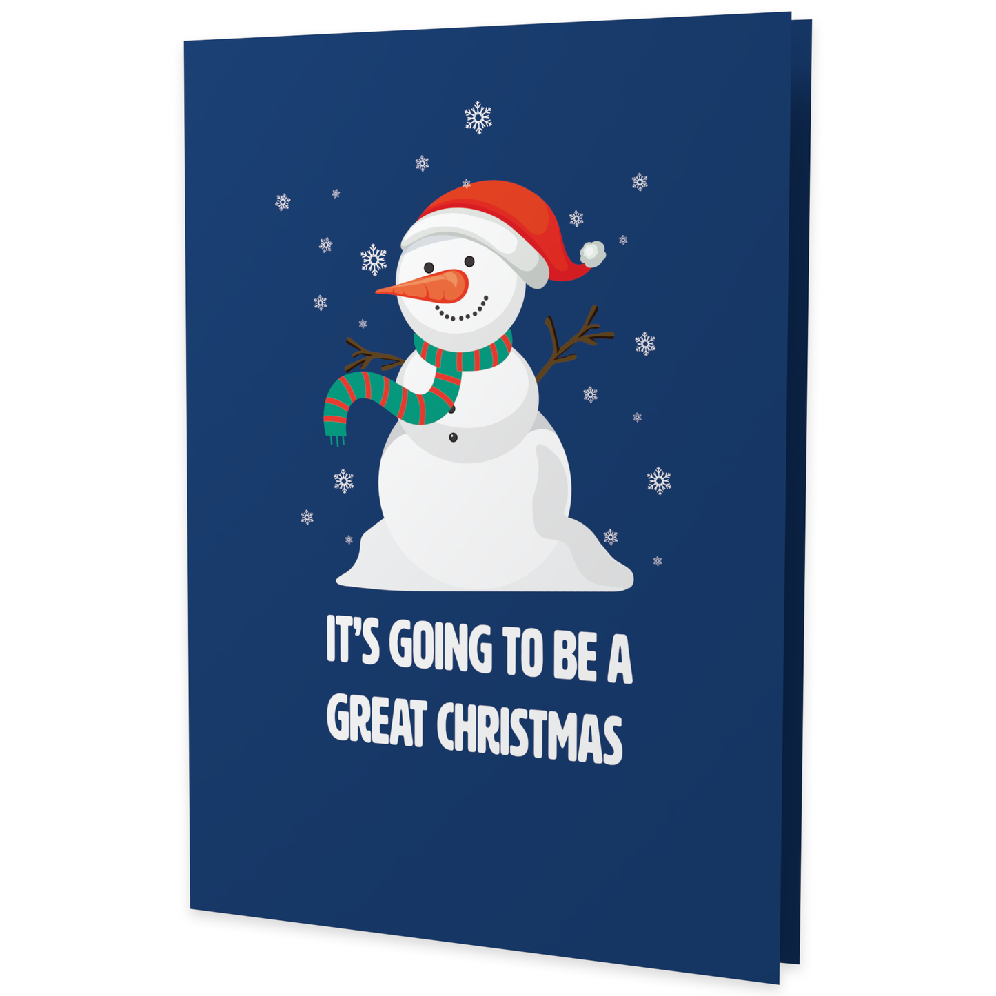 Mature Snowman Funny Christmas Card