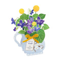 February Violet Pop-Up Flower Card