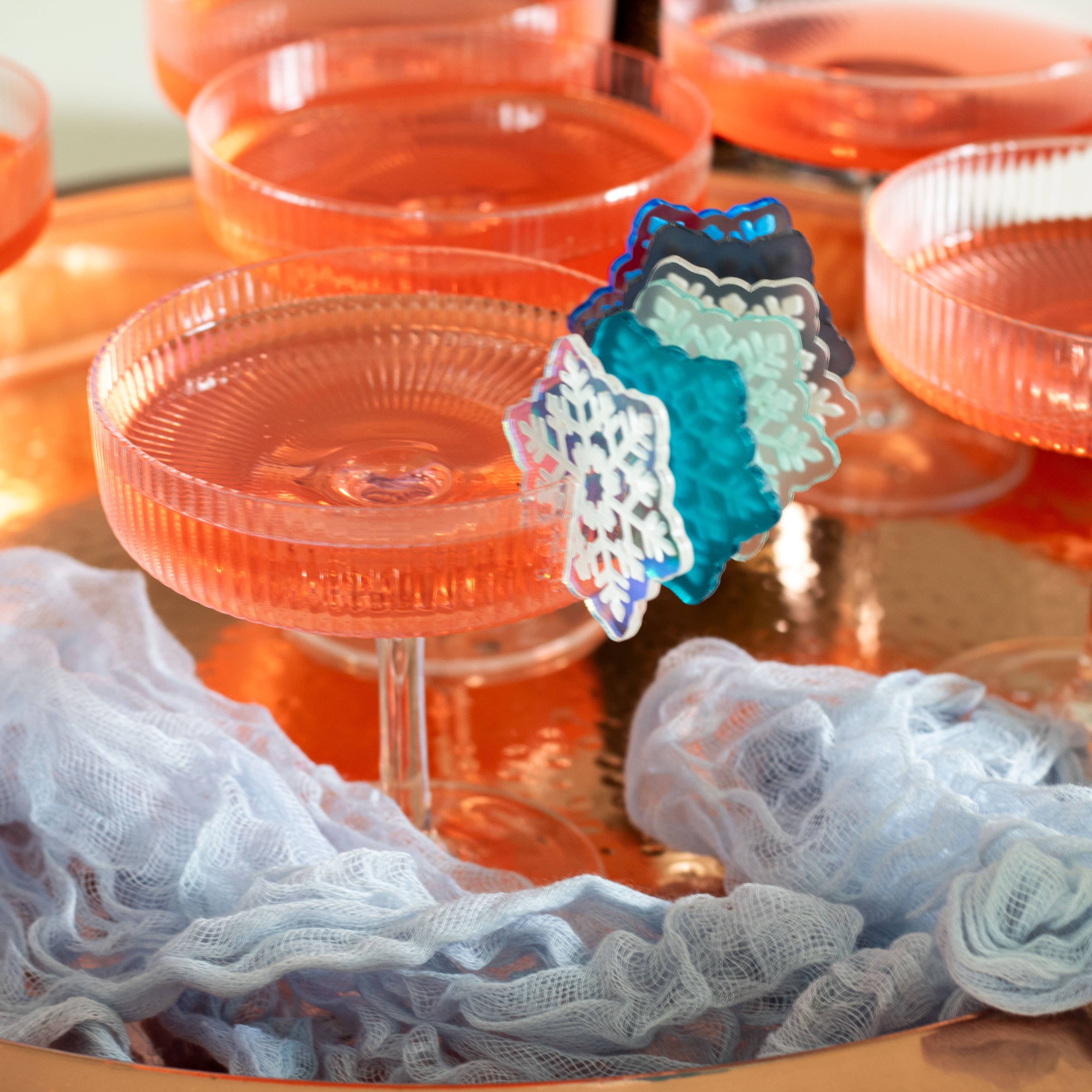 Snowflake Glass Markers