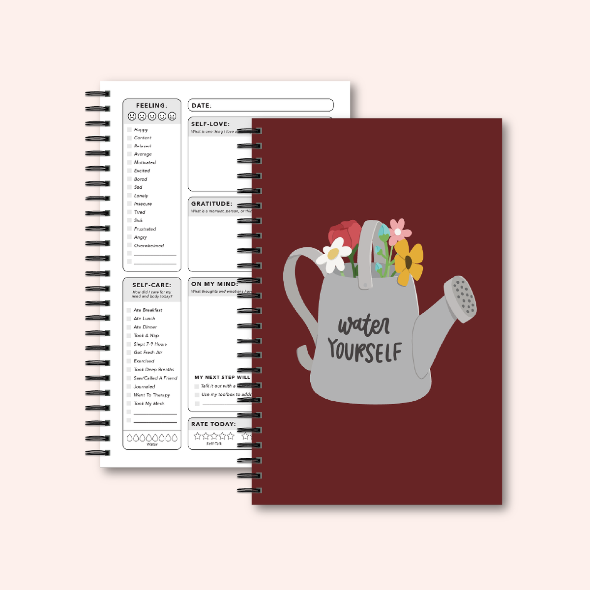 Water Yourself Mental Health Journal | Undated