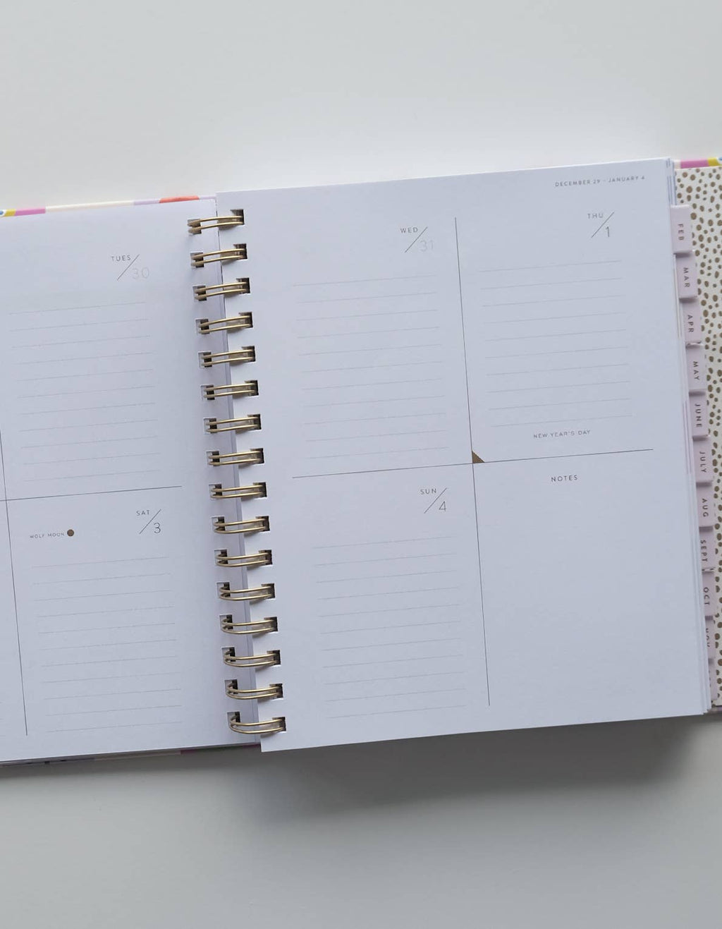 Floral Checks 2026 Hardcover Planner