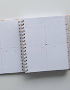 Floral Checks 2026 Hardcover Planner