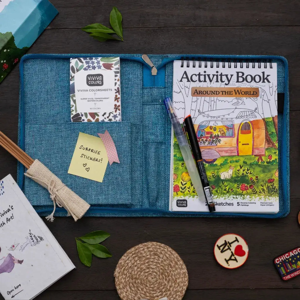 A6 -  Meditative with Art Kit | Jute Floral