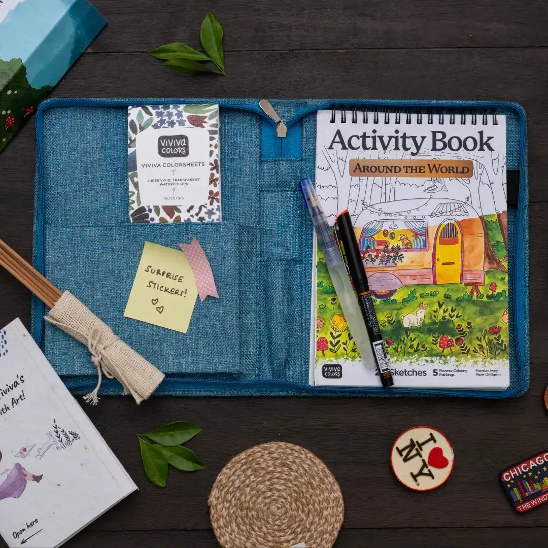 A6 -  Meditative with Art Kit | Jute Floral