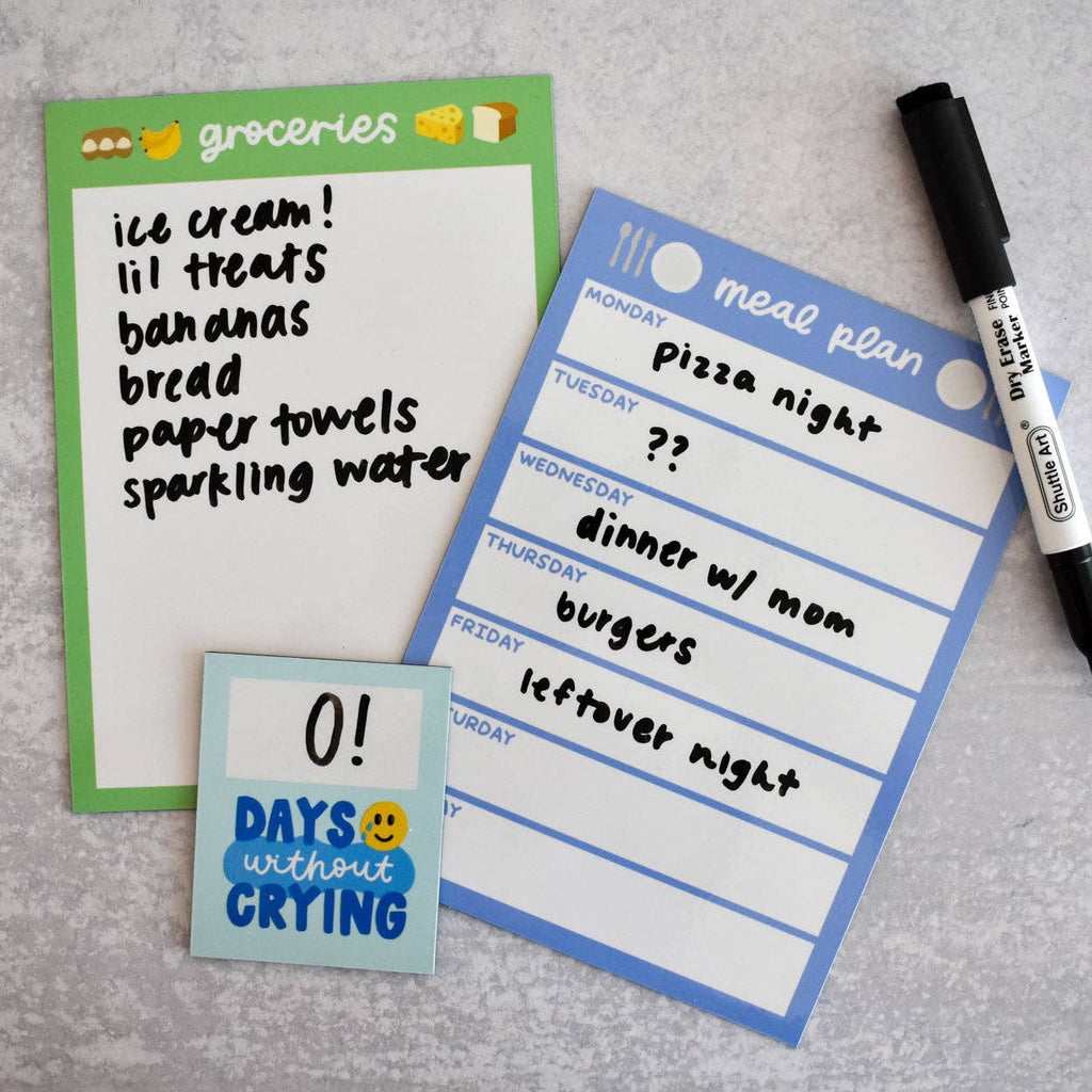 Meal Plan Dry-Erase Fridge Magnet