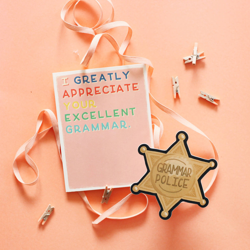 Grammar Police Sticker