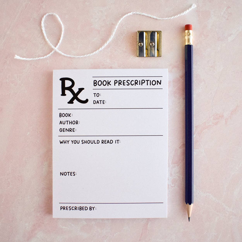 Book Prescription Notepad | Reading Stationery
