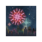 Glowing Fireworks Pop-Up Card