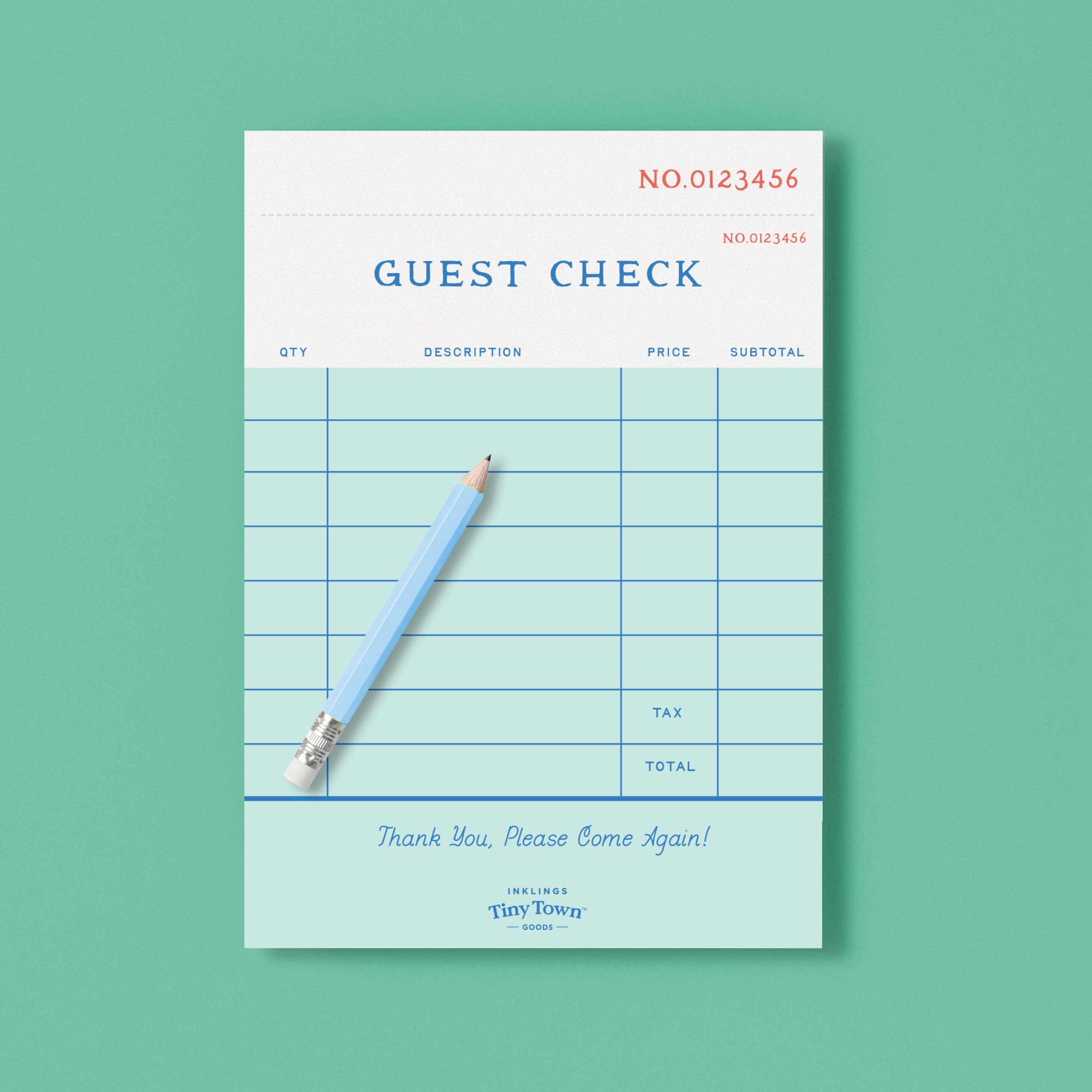 Play Notepad - Guest Check