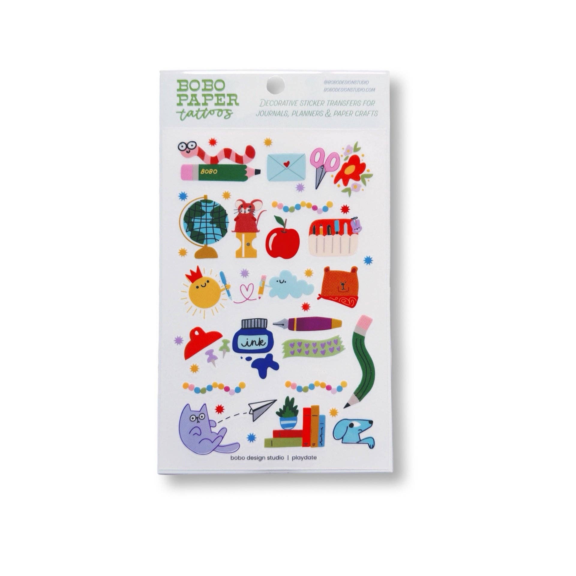 Bobo Paper Tattoo Transfer Sheet  - Playdate