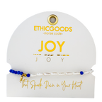 3mm Morse Code Pearl & Stone Beaded Bracelet | JOY