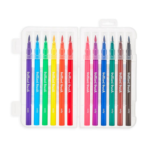 Brilliant Brush Markers- Set of 12