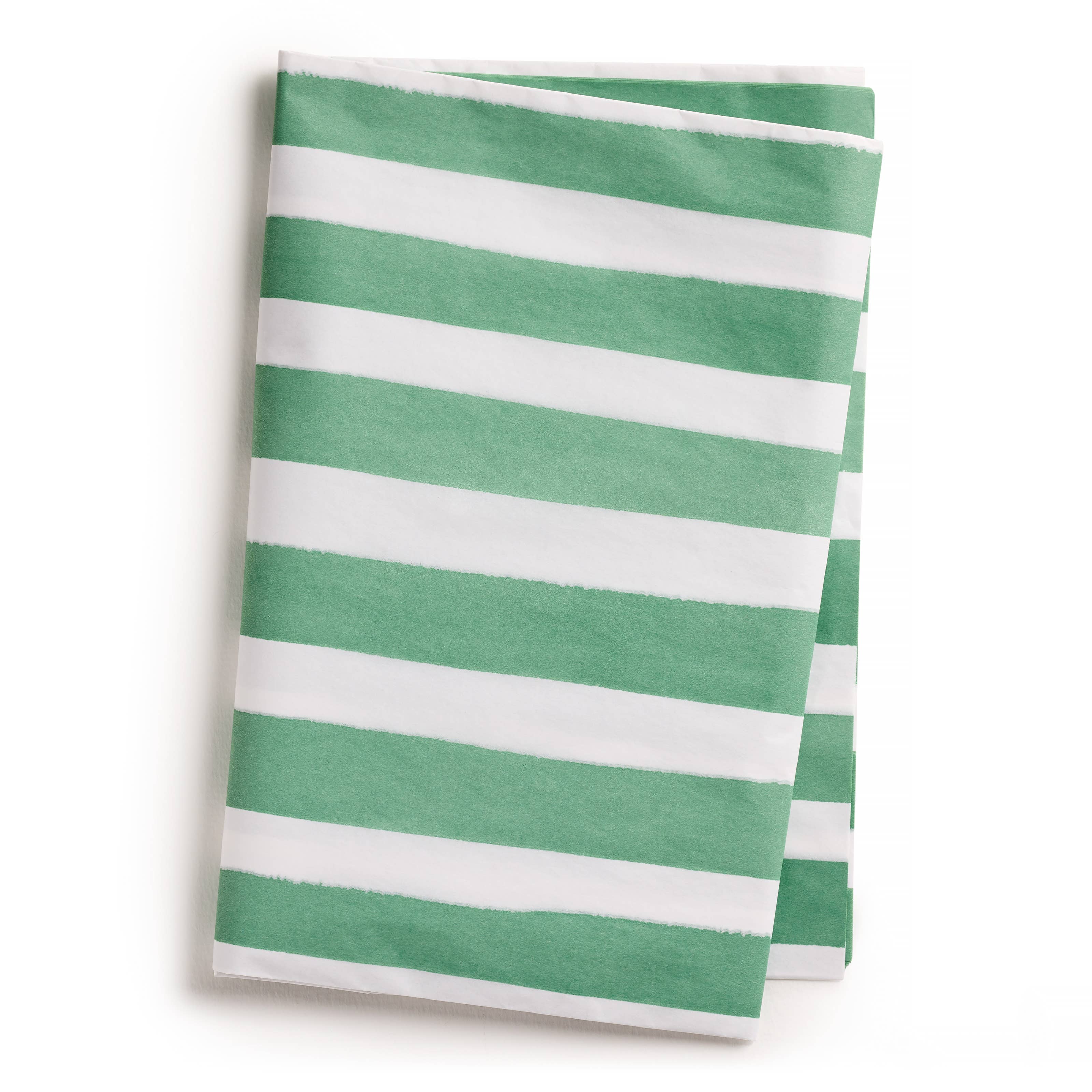 Green and White Stripe Tissue Paper