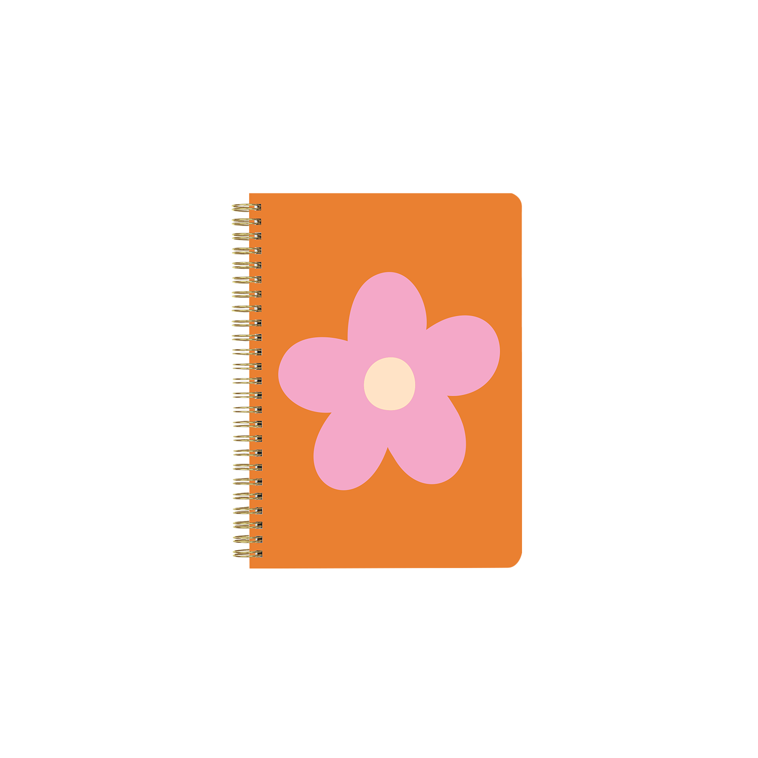 Daisy Red Mini Spiral Notebook