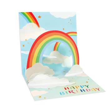 Rainbow Sky Pop-Up Birthday Card