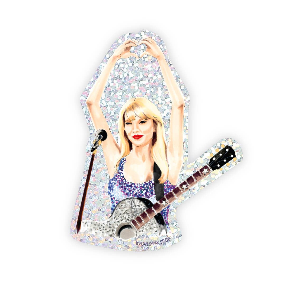 Taylor Glitter Sticker