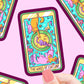 Wheel of Fortune Cat Vinyl Sticker