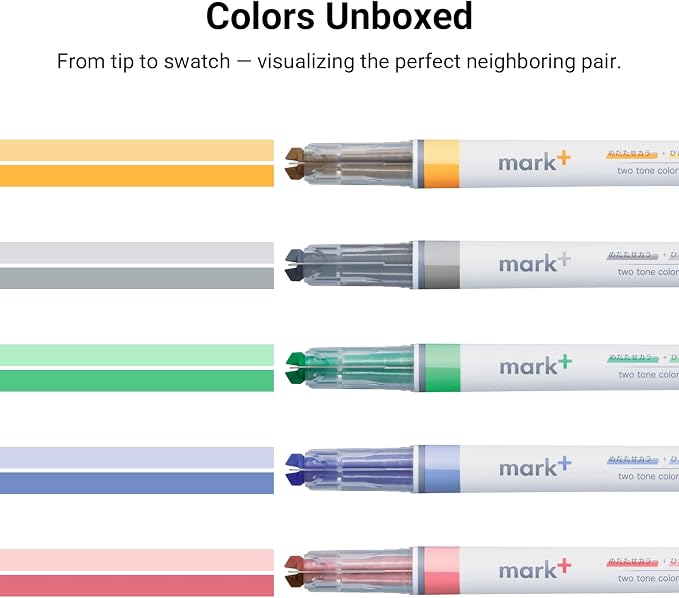 Kokuyo Double Highlighter- Vivid
