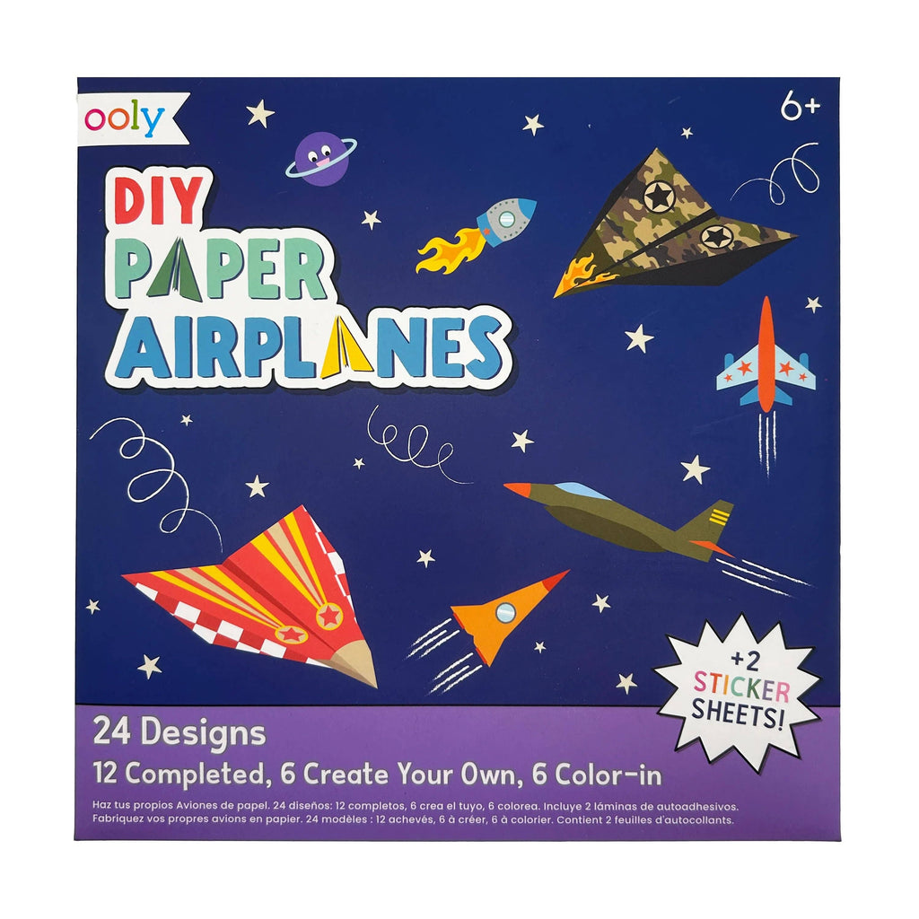 DIY Paper Air Planes Activity Kit - Set of 24 Designs